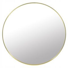 Зеркало настенное, 80 см, золотистого цвета цена и информация | Зеркала | kaup24.ee