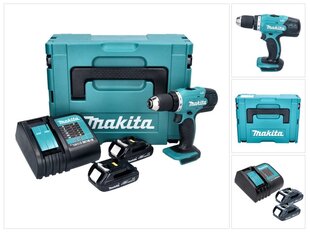 Аккумуляторная дрель Makita DDF 453 SYJ цена и информация | Шуруповерты, дрели | kaup24.ee