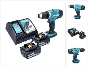 Аккумуляторная дрель Makita DDF 453 RF цена и информация | Шуруповерты, дрели | kaup24.ee