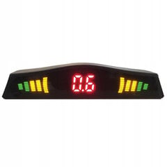 Парковочная система с 8 датчиками 22 мм со светодиодным экраном EinParts, глубокий красный цвет цена и информация | Системы парковки | kaup24.ee
