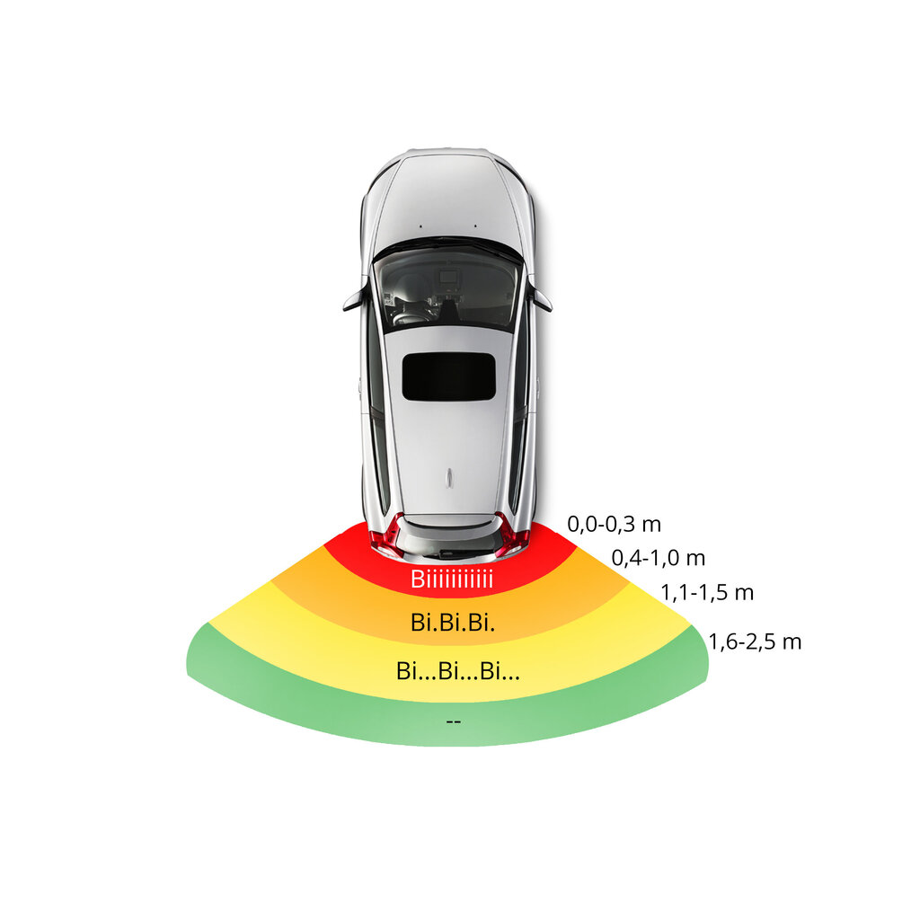 Parkimissüsteem 4 anduriga 22mm koos Monitor koos kaameraga EinParts, Siion hind ja info | Parkimisabi süsteemid | kaup24.ee