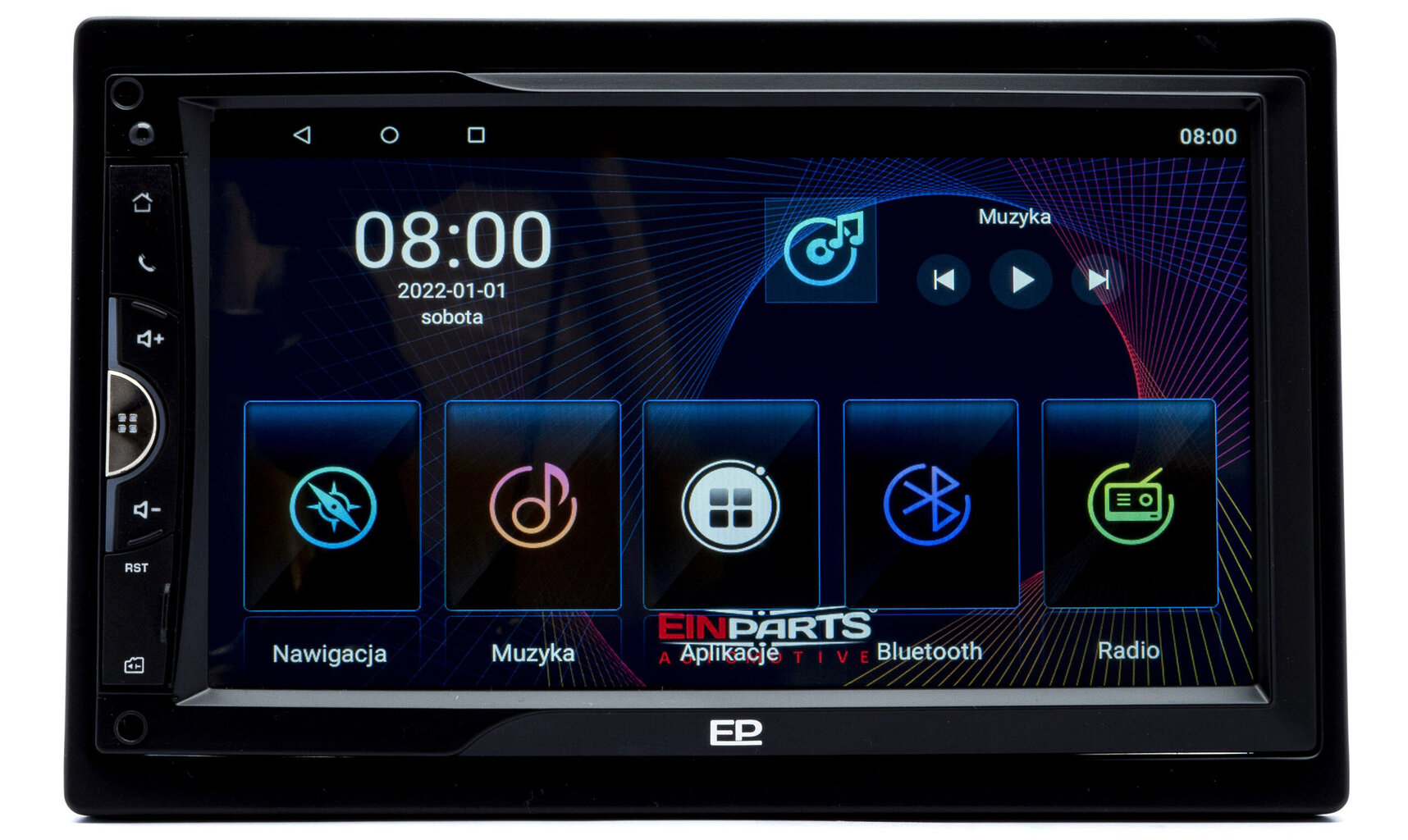 EinParts EPCR12 Androidi autoraadio Bluetoothi, SD-mälukaardi ja 2 GB RAM-iga hind ja info | Autoraadiod, multimeedia | kaup24.ee