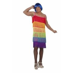 Maskeraadi kostüüm täiskasvanutele My Other Me Rainbow Kleit Narmastega Suurus 54 цена и информация | Карнавальные костюмы | kaup24.ee