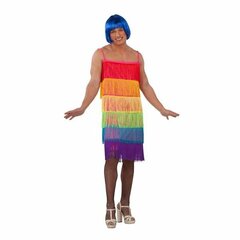 Maskeraadi kostüüm täiskasvanutele My Other Me Rainbow Kleit Narmastega Suurus 54 цена и информация | Карнавальные костюмы | kaup24.ee