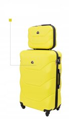 Набор чемоданов, MEDIUM XL + маленький чемодан, Желтый цена и информация | Чемоданы, дорожные сумки | kaup24.ee