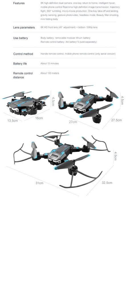 Droon, Lenovo G6Pro UAV 5G GPS hind ja info | Droonid | kaup24.ee