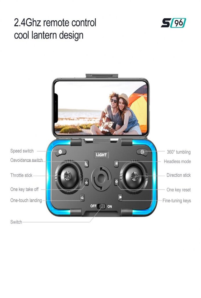 Droon, Lenovo S96 Drone 4k HD hind ja info | Droonid | kaup24.ee