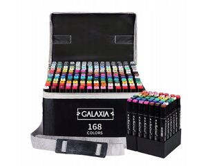 Kahepoolsed markerid Galaxia, värvilised 168 tk цена и информация | Письменные принадлежности | kaup24.ee