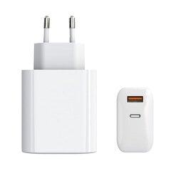 Зарядное устройство GaN USB Type-C, USB Type-A: 65 Вт, PPS цена и информация | Зарядные устройства для телефонов | kaup24.ee