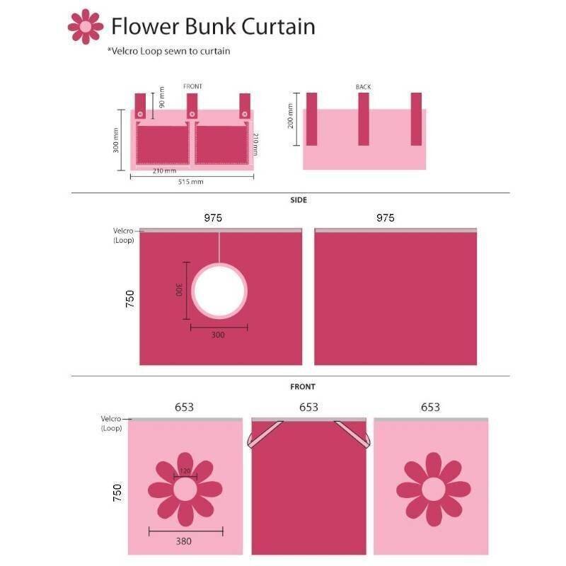 Voodikardin Pino Pink Flower, 90x200 cm hind ja info | Lastevoodid | kaup24.ee