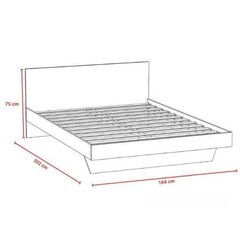 Кровать Aatrium Loft, 160x200 см, черный цвет цена и информация | Кровати | kaup24.ee