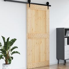 vidaXL uks, 100x210 cm, männipuit цена и информация | Внутренние двери | kaup24.ee