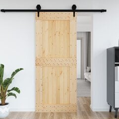 vidaXL uks, 95 x 210 cm, männipuit цена и информация | Внутренние двери | kaup24.ee