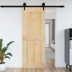 vidaXL uks, 85 x 210 cm, männipuit цена и информация | Межкомнатные двери | kaup24.ee