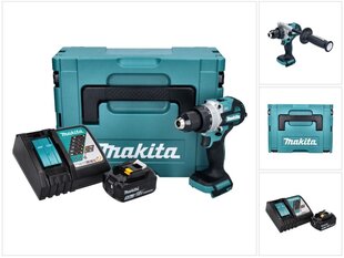 Аккумуляторная ударная дрель Makita DHP 486 RT1J цена и информация | Шуруповерты, дрели | kaup24.ee