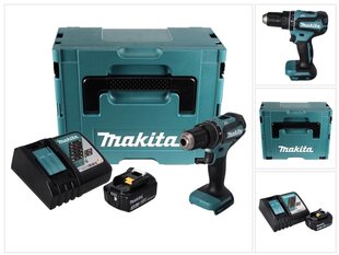 Аккумуляторная ударная дрель Makita DHP 485 RF1J цена и информация | Шуруповерты, дрели | kaup24.ee