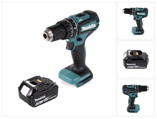 Аккумуляторная ударная дрель Makita DHP 485 G1 цена и информация | Шуруповерты, дрели | kaup24.ee