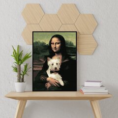 Картина по номерам "Мона Лиза и пес" Oh Art! 40x50 см цена и информация | Живопись по номерам | kaup24.ee