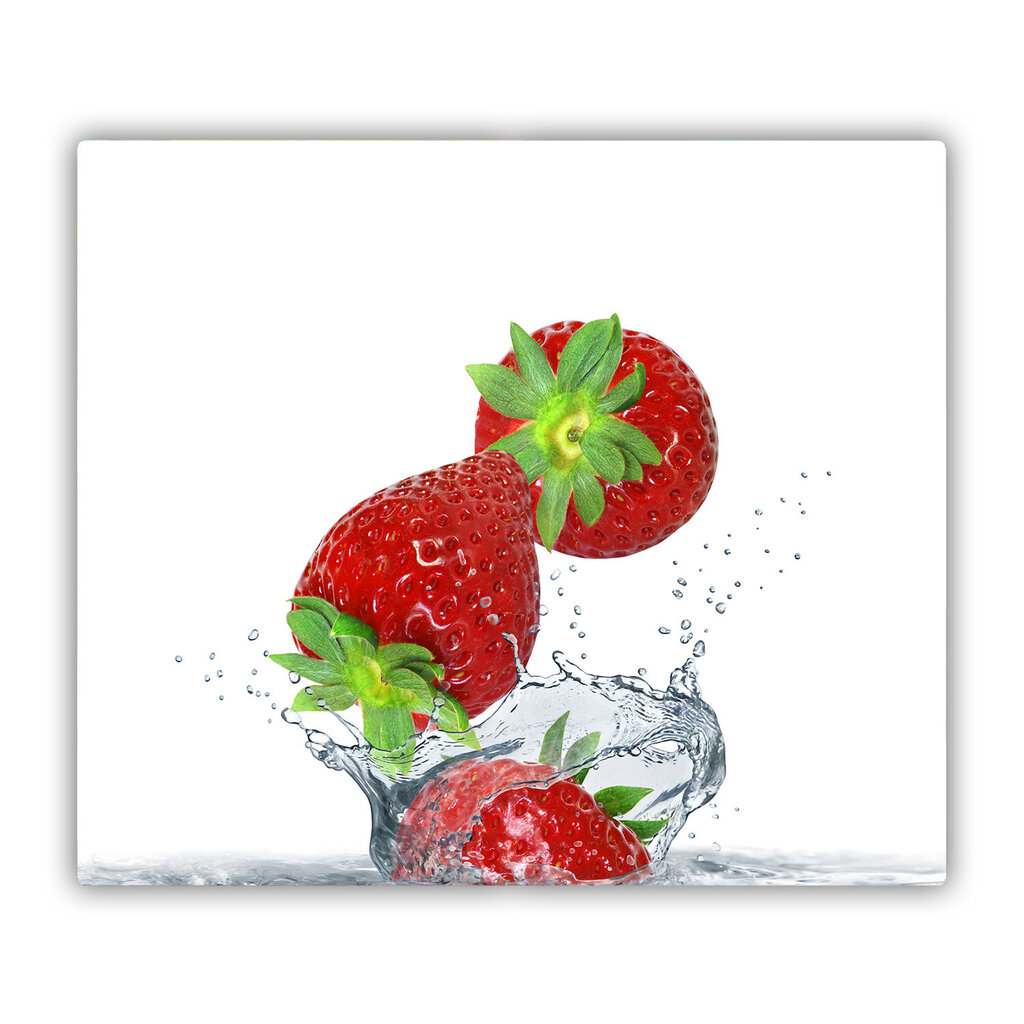 Tulup Lõikelaud Kukkuvad maasikad, 60x52 cm hind ja info | Lõikelauad | kaup24.ee