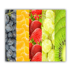 Tulup Lõikelaud Värvilised puuviljad, 60x52 cm hind ja info | Lõikelauad | kaup24.ee