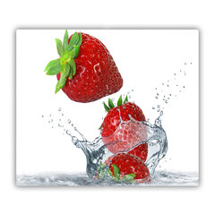 Tulup Lõikelaud Maasikad ja vesi, 60x52 cm hind ja info | Lõikelauad | kaup24.ee