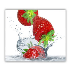 Tulup Lõikelaud Maasikad ja vesi, 60x52 cm hind ja info | Lõikelauad | kaup24.ee
