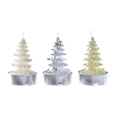 Küünla Komplekt DKD Home Decor Puu Jõulud (2 x 2 x 3,7 cm) (3 Ühikut) hind ja info | Jõulukaunistused | kaup24.ee