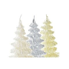 Küünal DKD Home Decor Puu Jõulud (7 x 7 x 11,5 cm) (3 Ühikut) hind ja info | Jõulukaunistused | kaup24.ee