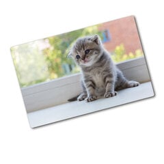 Tulup Lõikelaud Väike kass aknal, 80x52 cm hind ja info | Lõikelauad | kaup24.ee