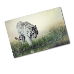 Tulup Lõikelaud Valge tiiger, 80x52 cm hind ja info | Lõikelauad | kaup24.ee