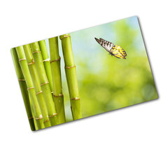 Tulup Lõikelaud Bambus ja liblikas, 80x52 cm hind ja info | Lõikelauad | kaup24.ee