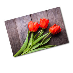 Tulup Lõikelaud Punane tulp, 80x52 cm hind ja info | Lõikelauad | kaup24.ee