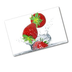 Tulup Lõikelaud Kukkuvad maasikad, 80x52 cm hind ja info | Lõikelauad | kaup24.ee