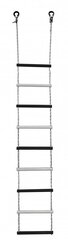 Лестница веревочная 9 перекладин, бело-черная цена и информация | Шведские стенки | kaup24.ee