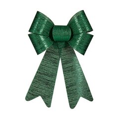 Бант Новогоднее украшение 15 x 25 cm Зеленый PVC цена и информация | Декорации | kaup24.ee