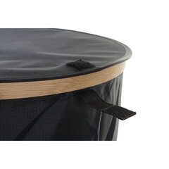 Бельевая корзина DKD Home Decor, чёрный дуб, фетр (44 x 44 x 57 см) цена и информация | Аксессуары для ванной комнаты | kaup24.ee
