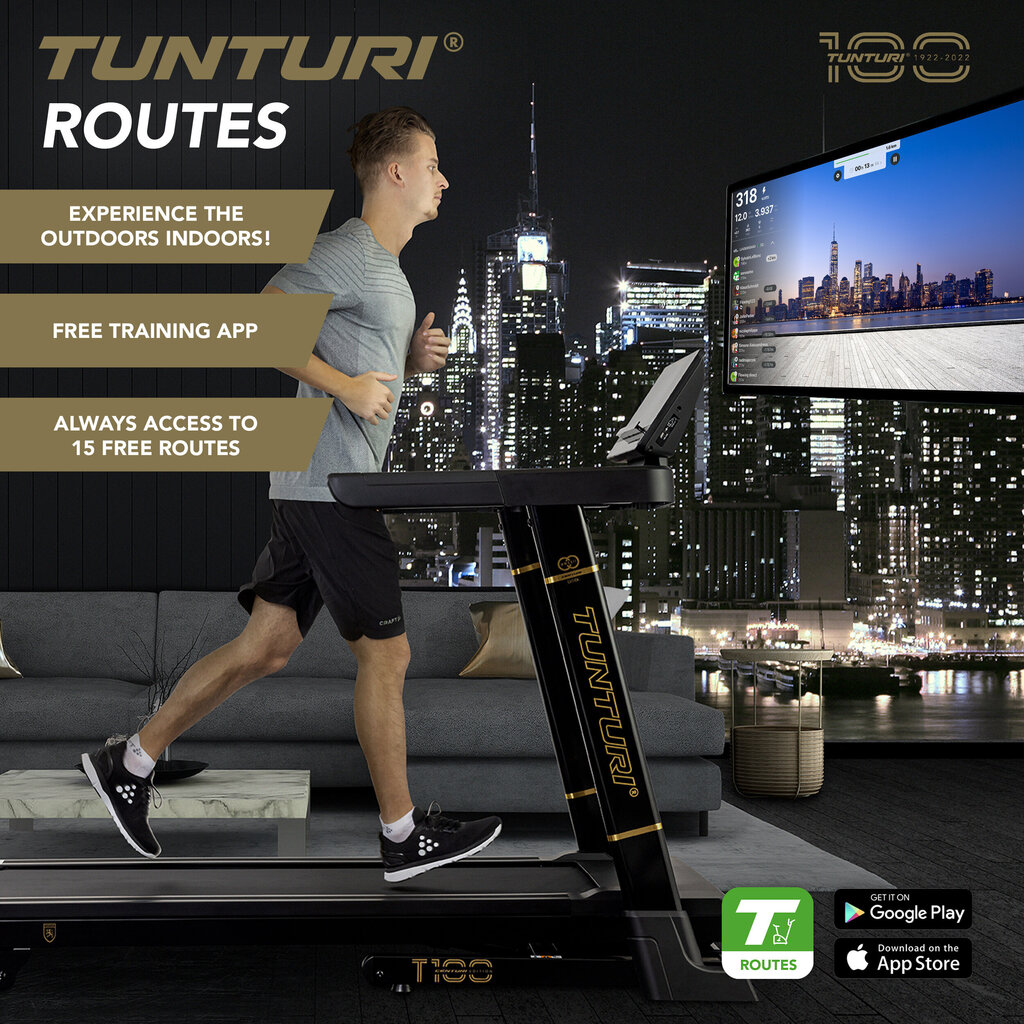 Jooksulint Tunturi Centuri T100 Treadmill hind ja info | Jooksulindid | kaup24.ee