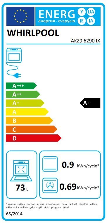Whirlpool AKZ9 6290 IX hind ja info | Ahjud | kaup24.ee