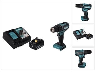 Аккумуляторная ударная дрель Makita DHP 485 RF1 цена и информация | Шуруповерты, дрели | kaup24.ee