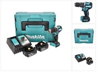 Аккумуляторная ударная дрель Makita DHP 487 RGJ цена и информация | Шуруповерты, дрели | kaup24.ee