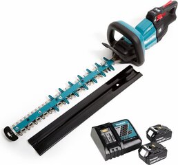 Аккумуляторный кусторез Makita DUH 502 RG 18V 50см, с 2 батареями и зарядным устройством цена и информация | Кусторезы, ножницы для газона | kaup24.ee