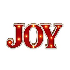 Декоративная фигура Joy Свет Деревянный (3,7 x 11,5 x 26 cm) цена и информация | Рождественские украшения | kaup24.ee