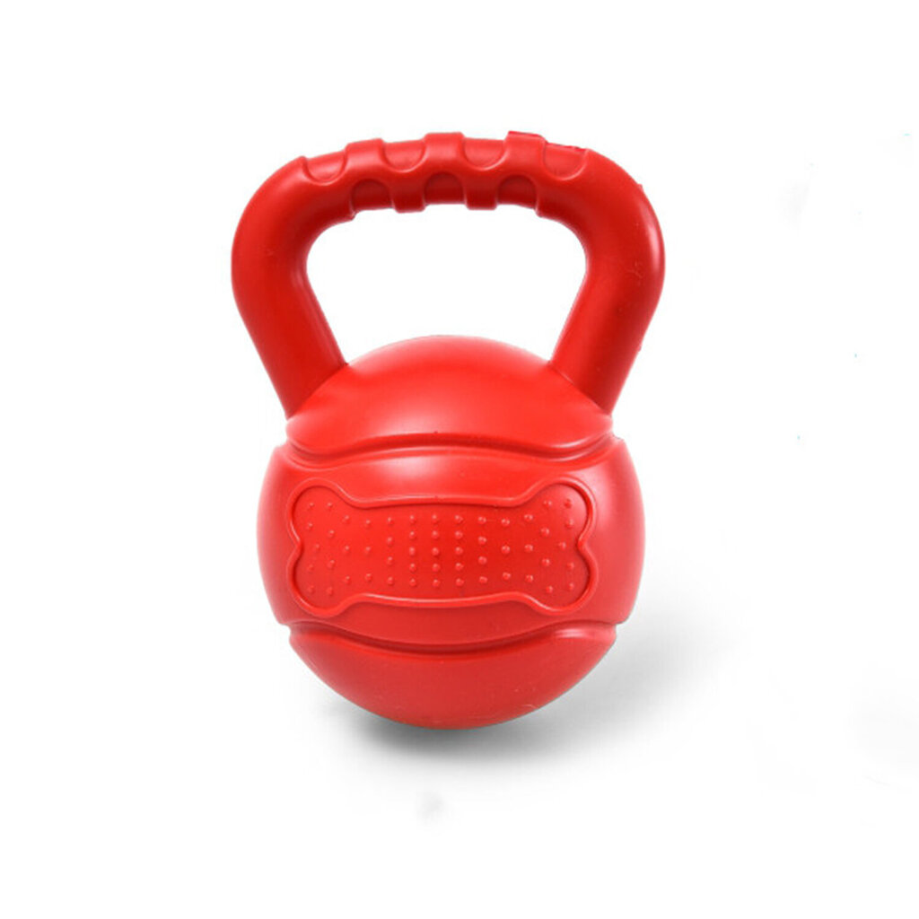 Ujuv kummist mänguasi Mr. Strong, punane, 14,5x11,5 cm hind ja info | Mänguasjad koertele | kaup24.ee