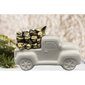 Jõuludekoratiivne auto puuga, valge hind ja info | Jõulukaunistused | kaup24.ee