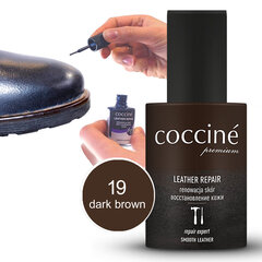 Renoveeriv tumepruun nahavärv naturaalsele ja kunstnahale - Coccine Leather Repair (dark brown), 10 ml hind ja info | Rõivaste ja jalatsite hooldus | kaup24.ee