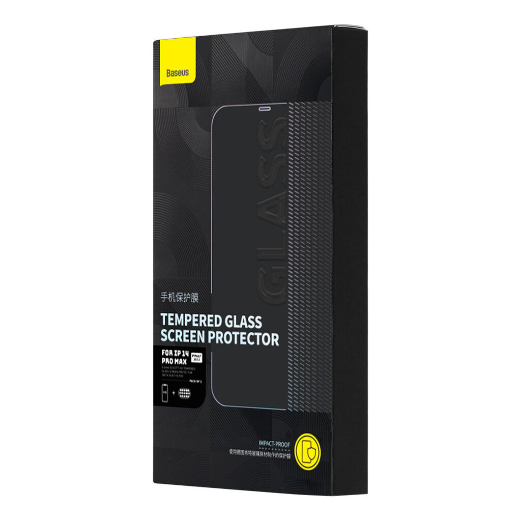 Baseus Set 2x Tempered Glass hind ja info | Ekraani kaitsekiled | kaup24.ee