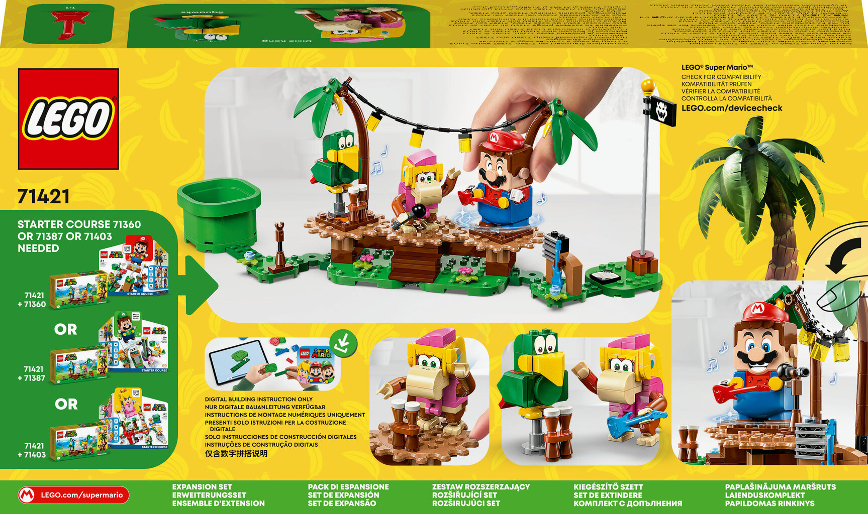 71421 LEGO® Super Mario Kong Dixie džunglilõbu lisakomplekt hind ja info | Klotsid ja konstruktorid | kaup24.ee