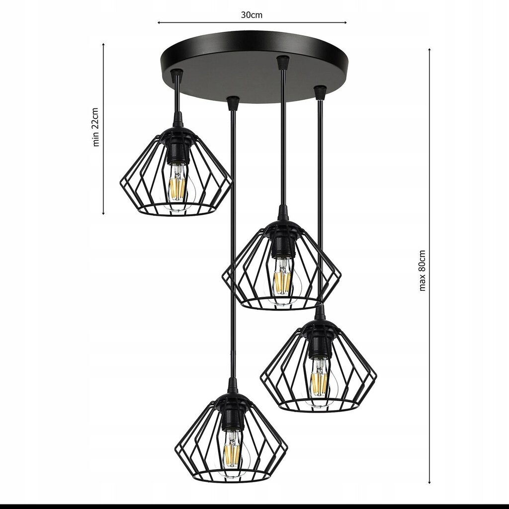 Ripplaevalgusti Ledlux hind ja info | Rippvalgustid | kaup24.ee