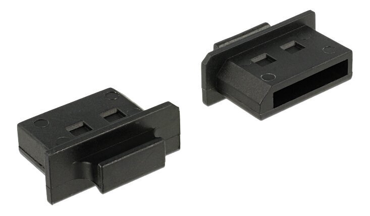 Tolmukate Delock DisplayPort female pesade jaoks, must hind ja info | USB jagajad, adapterid | kaup24.ee