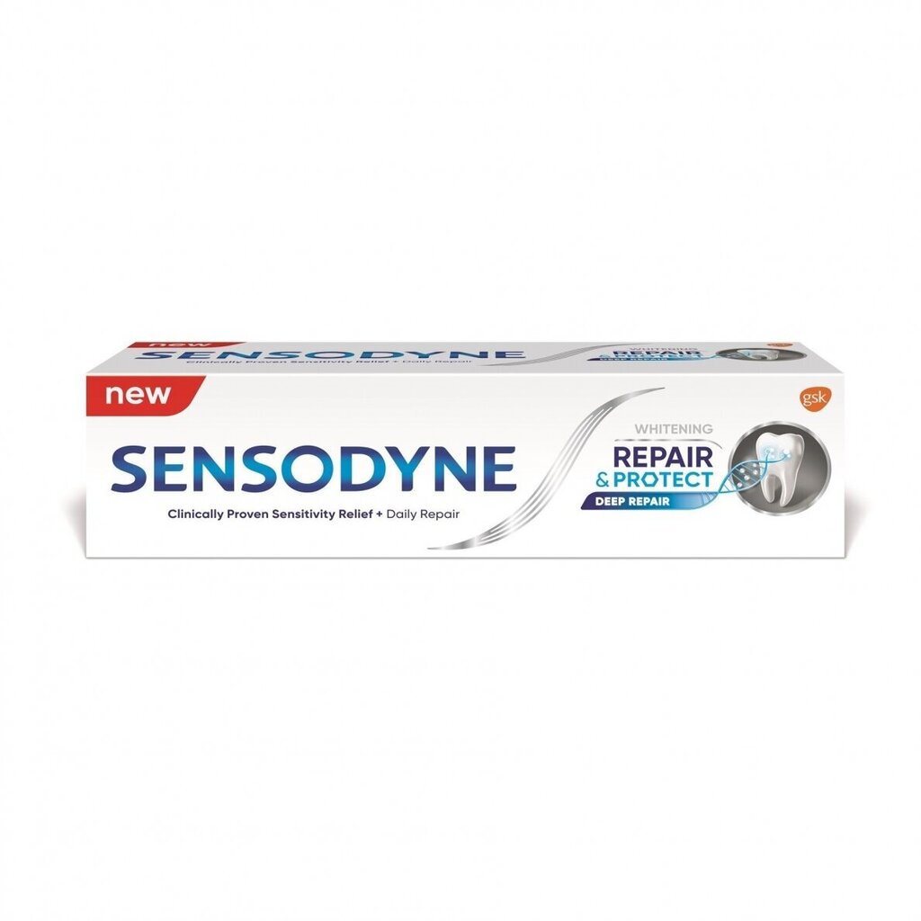 Sensodyne hambapasta Repair&Protect Whitening 75ml, komplektis 6 pakki цена и информация | Suuhügieen | kaup24.ee